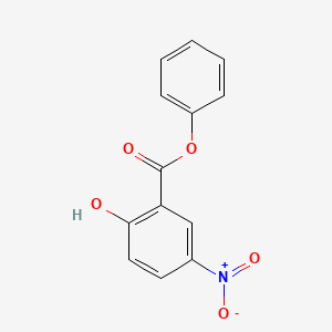 molecular formula C13H9NO5 B13810996 Phenyl 2-hydroxy-5-nitrobenzoate CAS No. 616-71-7