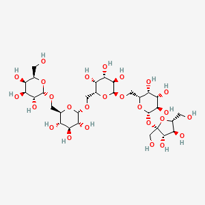 molecular formula C30H52O26 B13811008 Gal(a1-6)Glc(a1-6)Gal(a1-6)Gal(b1-2b)Fruf 