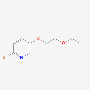 molecular formula C9H12BrNO2 B1381101 2-Bromo-5-(2-ethoxyethoxy)pyridine CAS No. 1691936-08-9