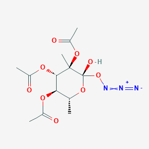 molecular formula C13H19N3O9 B13811042 Methyl 2,3,4-tri-O-acetyl-b-D-glucopyranuronosyl azide 