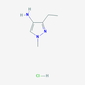 3-ethyl-1-methyl-1H-pyrazol-4-amine hydrochloride