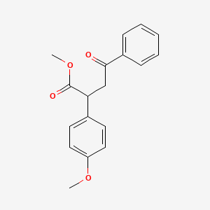 molecular formula C18H18O4 B13811166 Methyl 2-(4-methoxyphenyl)-4-oxo-4-phenylbutanoate CAS No. 23073-05-4
