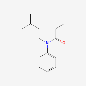 molecular formula C14H21NO B13811176 Propionanilide, N-isopentyl- CAS No. 63916-02-9