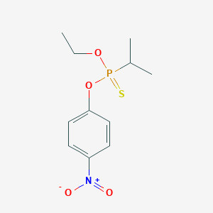 molecular formula C11H16NO4PS B13811224 O-Ethyl O-(p-nitrophenyl) isopropylphosphonothioate CAS No. 20978-45-4