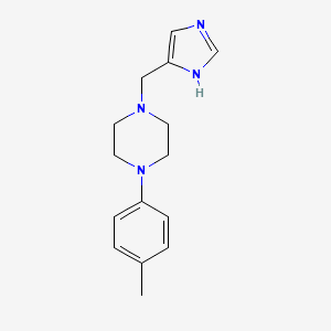 molecular formula C15H20N4 B13811236 1-(1h-Imidazol-4-ylmethyl)-4-p-tolyl-piperazine 