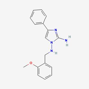 molecular formula C17H18N4O B1381124 N~1~-(2-methoxybenzyl)-4-phenyl-1H-imidazole-1,2-diamine CAS No. 1614826-51-5