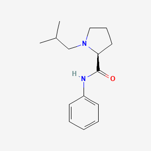 molecular formula C15H22N2O B13811242 (2S)-1-(2-methylpropyl)-N-phenylpyrrolidine-2-carboxamide 