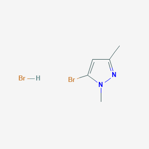 molecular formula C5H8Br2N2 B1381125 5-溴-1,3-二甲基-1H-吡唑氢溴酸盐 CAS No. 1630907-03-7