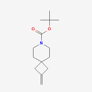 molecular formula C14H23NO2 B1381127 Tert-butyl 2-methylidene-7-azaspiro[3.5]nonane-7-carboxylate CAS No. 1356476-38-4