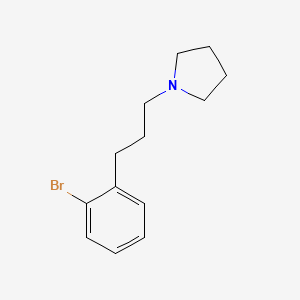 molecular formula C13H18BrN B1381129 1-(3-(2-Bromophenyl)propyl)pyrrolidine CAS No. 1704065-16-6