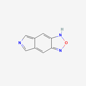 molecular formula C8H5N3O B13811302 1H-[1,2,5]Oxadiazolo[3,4-f]isoindole CAS No. 65122-53-4