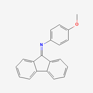 molecular formula C20H15NO B13811311 N-(4-methoxyphenyl)fluoren-9-imine CAS No. 5455-02-7