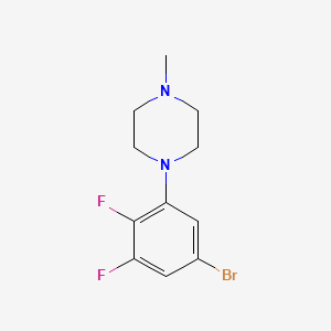 molecular formula C11H13BrF2N2 B1381136 1-(5-Bromo-2,3-difluorophenyl)-4-methylpiperazine CAS No. 1704067-28-6