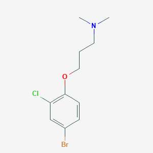 3-(4-bromo-2-chlorophenoxy)-N,N-dimethylpropan-1-amine