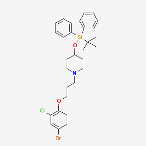 1-(3-(4-Bromo-2-chlorophenoxy)propyl)-4-((tert-butyldiphenylsilyl)oxy)piperidine