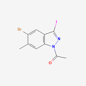1-(5-Bromo-3-iodo-6-methyl-1H-indazol-1-yl)ethanone