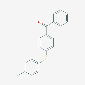 molecular formula C20H16OS B138115 4-(4-Methylphenylthio)benzophenone CAS No. 83846-85-9