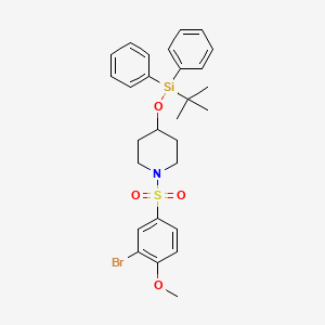 1-((3-Bromo-4-methoxyphenyl)sulfonyl)-4-((tert-butyldiphenylsilyl)oxy)piperidine