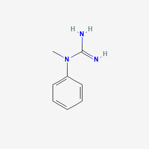 molecular formula C8H11N3 B13811545 Guanidine, N-methyl-N-phenyl- CAS No. 20600-59-3