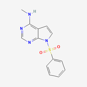 7-(benzenesulfonyl)-N-methyl-7H-pyrrolo[2,3-d]pyrimidin-4-amine