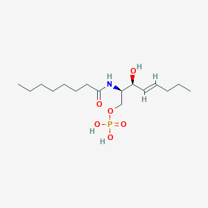 molecular formula C16H32NO6P B13811560 D-Erythro-sphingosine-1-phosphate,N-octanoyl 