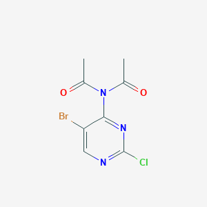N-acetyl-N-(5-bromo-2-chloropyrimidin-4-yl)acetamide