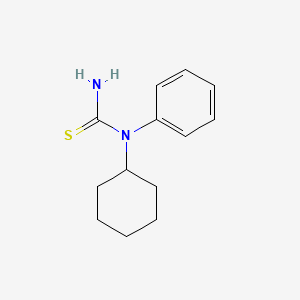 molecular formula C13H18N2S B13811588 Thiourea,N-cyclohexyl-N-phenyl- 