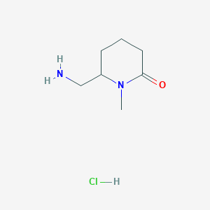 6-(Aminomethyl)-1-methylpiperidin-2-one hydrochloride