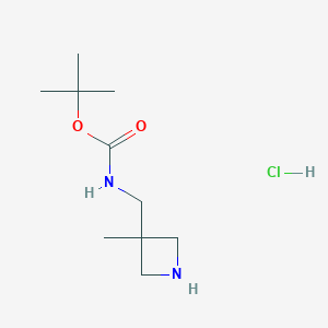 tert-Butyl ((3-methylazetidin-3-yl)methyl)carbamate hydrochloride