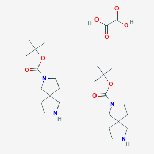 molecular formula C26H46N4O8 B1381163 tert-Butyl 2,7-diazaspiro[4.4]nonane-2-carboxylate hemioxalate CAS No. 1788054-69-2