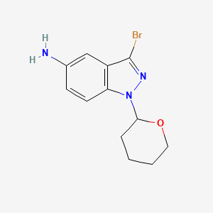 3-Bromo-1-(oxan-2-yl)-1H-indazol-5-amine