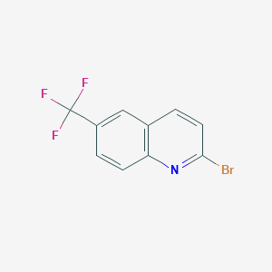 molecular formula C10H5BrF3N B1381167 2-溴-6-(三氟甲基)喹啉 CAS No. 1101205-26-8