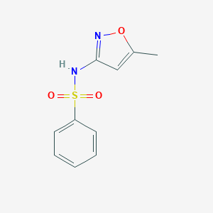 molecular formula C10H10N2O3S B138117 N-(5-methyl-1,2-oxazol-3-yl)benzenesulfonamide CAS No. 13053-79-7