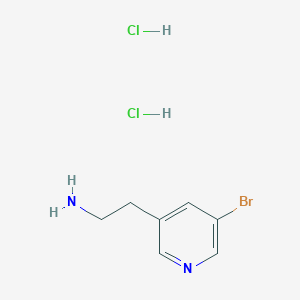 molecular formula C7H11BrCl2N2 B1381170 2-(5-Bromo-pyridin-3-yl)-ethylamine dihydrochloride CAS No. 1965308-90-0