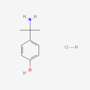 molecular formula C9H14ClNO B1381171 4-(2-Aminopropan-2-yl)phenol hydrochloride CAS No. 1993232-89-5