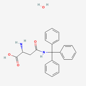 molecular formula C23H24N2O4 B1381178 (R)-2-Amino-4-oxo-4-(tritylamino)butanoic acid hydrate CAS No. 1998701-21-5