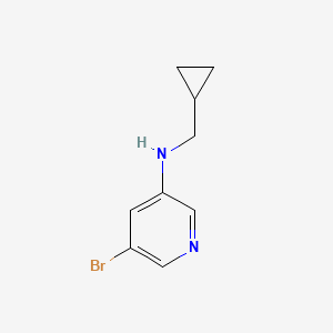 molecular formula C9H11BrN2 B1381182 5-bromo-N-(cyclopropylmethyl)pyridin-3-amine CAS No. 1292370-13-8