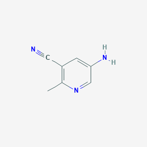 molecular formula C7H7N3 B1381188 5-Amino-2-methylnicotinonitrile CAS No. 1346542-14-0