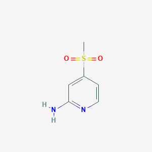 molecular formula C6H8N2O2S B1381191 4-(Methylsulfonyl)pyridin-2-amine CAS No. 1379357-46-6