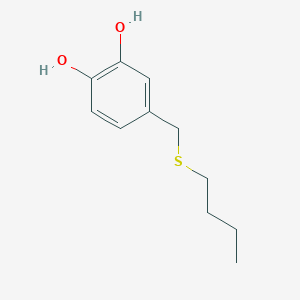 molecular formula C11H16O2S B13811912 1,2-Benzenediol,4-[(butylthio)methyl]- 