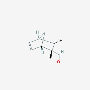 molecular formula C10H14O B13811926 (1S,2S,3S,4R)-2,3-dimethylbicyclo[2.2.1]hept-5-ene-2-carbaldehyde 