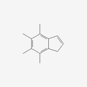 molecular formula C13H16 B13811958 4,5,6,7-tetramethyl-1H-indene CAS No. 707-96-0