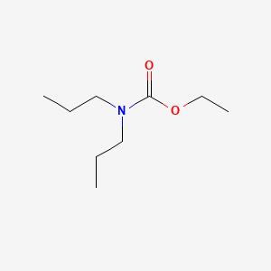 molecular formula C9H19NO2 B13811966 Carbamic acid, dipropyl-, ethyl ester CAS No. 6976-50-7