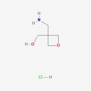 molecular formula C5H12ClNO2 B1381198 (3-(Aminomethyl)oxetan-3-yl)methanol hydrochloride CAS No. 1810070-02-0