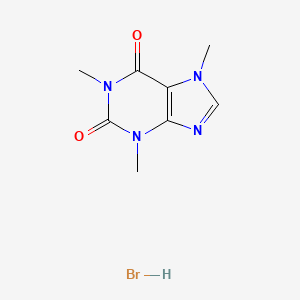 molecular formula C8H11BrN4O2 B13811994 Caffeine hydrobromide CAS No. 5743-18-0