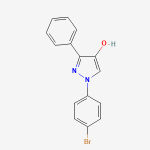 molecular formula C15H11BrN2O B1381207 1-(4-Bromophenyl)-3-phenyl-1H-pyrazol-4-ol CAS No. 1202029-04-6