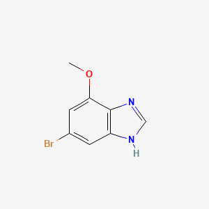 molecular formula C8H7BrN2O B1381209 6-bromo-4-methoxy-1H-1,3-benzodiazole CAS No. 1360963-12-7