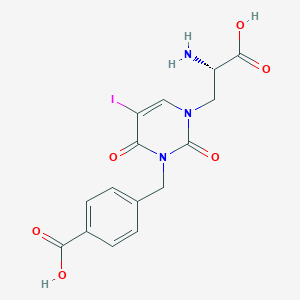 molecular formula C15H14IN3O6 B138121 UBP301 