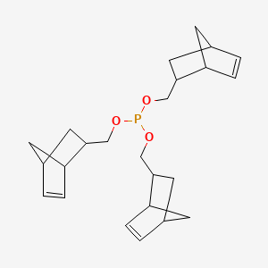 molecular formula C24H33O3P B13812150 Tris(5-norbornen-2-ylmethyl) phosphite CAS No. 66119-40-2