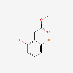 molecular formula C9H8BrFO2 B1381216 Methyl 2-(2-bromo-6-fluorophenyl)acetate CAS No. 1427397-15-6